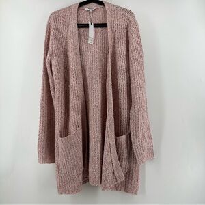 BB Dakota Knit Long Cardigan Pink